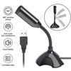 3.5Mm Laptop Microphone Usb Desktop Stand Mic With Holder For Studio Speech Singing Gaming Streaming
