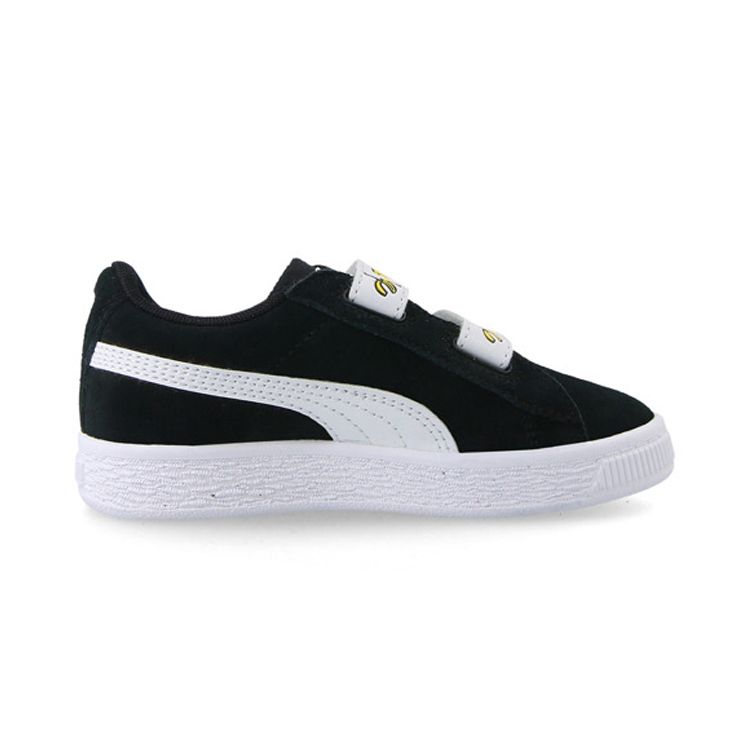 Puma Minions V Ps Casual Low Top Kids Skate Shoes Kids sneaker Black White 365528-03