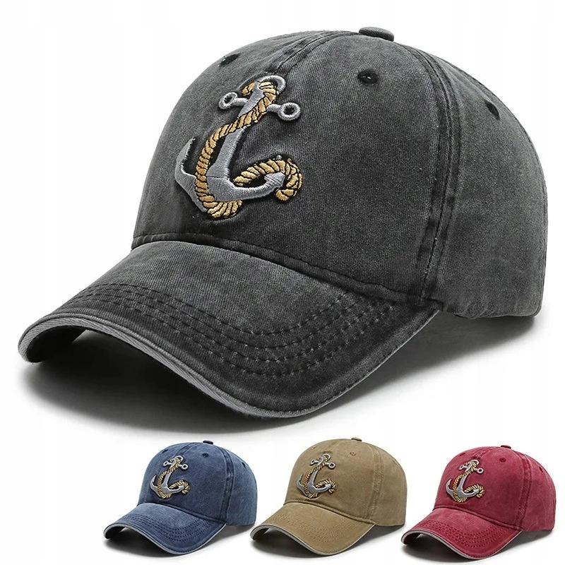 Casquette de pêche Ancre Broderie Marin Universelle