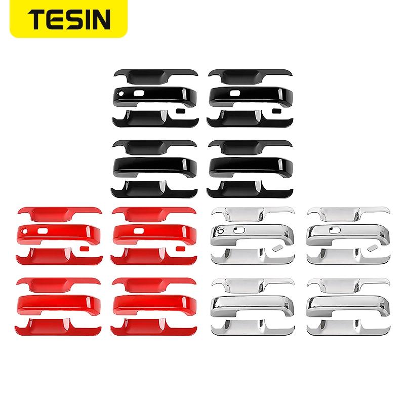 TESIN Car Exterior Door Handle Shell Decoration Cover Door Handle Bowl Cover Stickers For Ford F150 2015- Car