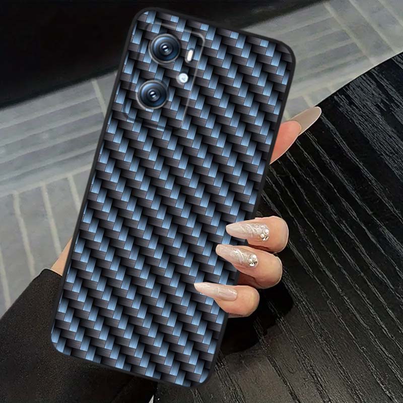 

Black carved woven texture For OPPO Reno 5 6 7 A96 A40 A58 Realme GT A74 A78 Neo2 A74 A78 Find X5 X3 X7 X8 Black Phone Case OPPO A72