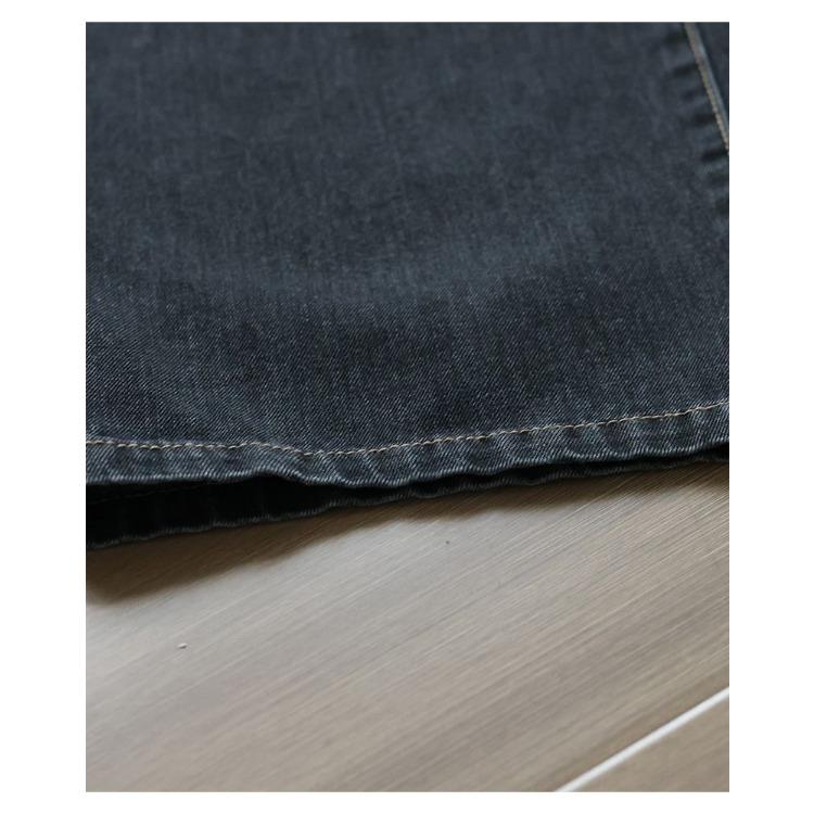 Džíny Elastické Nové Retro S vysokým pasem Podzim Plus Size Volné Dlouhé Kalhoty Zeštíhlující Kalhoty