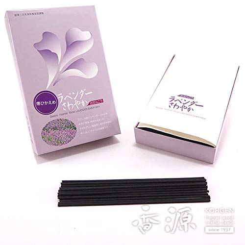 Kohgen Kohbunboku Baieido Incense Sticks, Lavender Refreshing, Flat Loose Pack