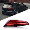 Para tylnych świateł samochodowych do Volkswagena VW Golfa 7 mk7 Golfa 7.5 mk7.5 2013 2014 - 2020 LED Hamulec Płynąca Woda Migotanie