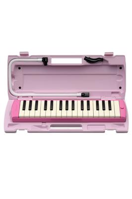 PIANICA Keyboard Harmonica 32 Keys Pink Vine cu o carcasă rigidă din plastic de culoare similară, proiectată pentru ușurință în utilizare de către copii P-32EP
