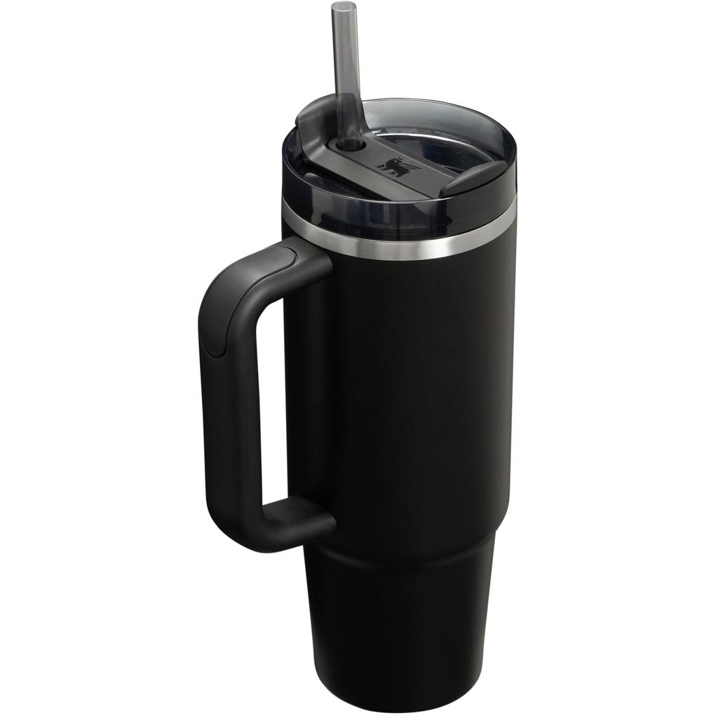 Stanley 1913 H2.0 Vacuum Quencher 0.89L Black 2.0 - Insulated, Durable, Straw Water Bottle for Summer, Outdoor Use, Dishwasher Safe, Warranty (Genuine