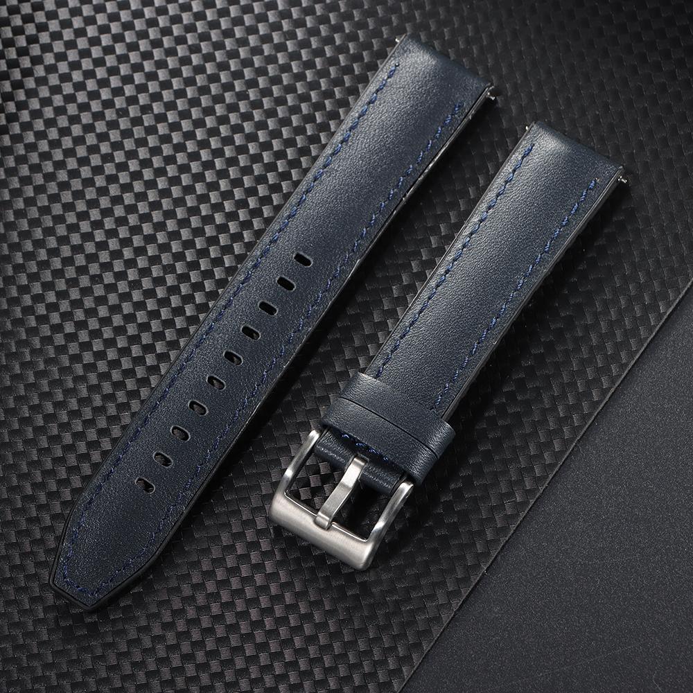 20mm 22mm Watchband Leather Silicone Watch Strap Quick Release Universal Watch Band for Samsung for Men Women Replacement Belt