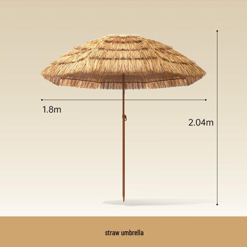 OEING Verstellbarer Outdoor-Strohhut mit Laterne