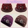 Women Knit Hat With Fleece Lining For Winter Warmth And Windproof Comfort