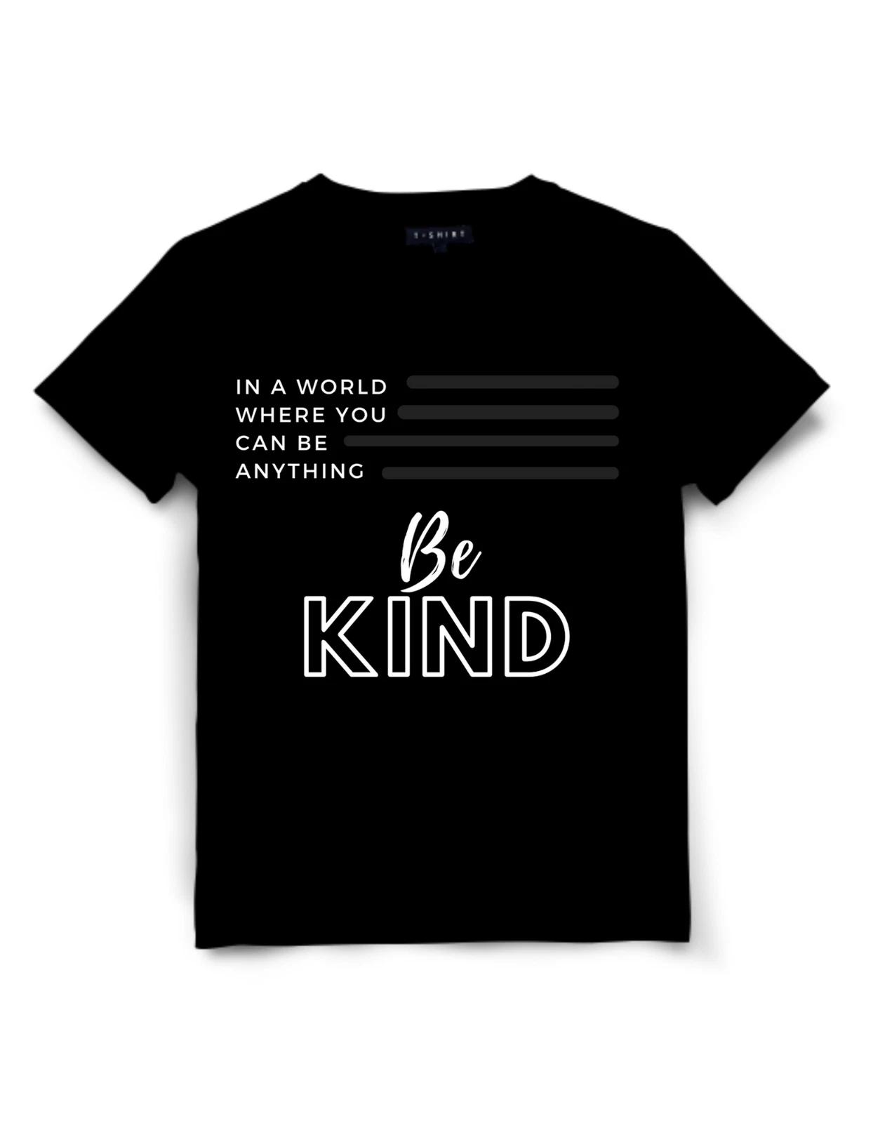 Be Kind Slogan Shirt Unisex Jersey Short Sleeve Tee S