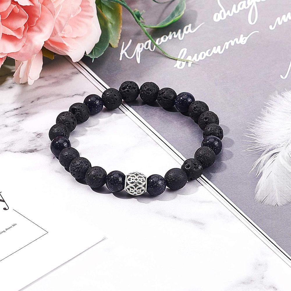 316 Stainless Steel European Beads, Large Hole Beads, Barrel, Antique Silver, 8.5x8.5mm, Hole: 4.5mm, 10pcs/box