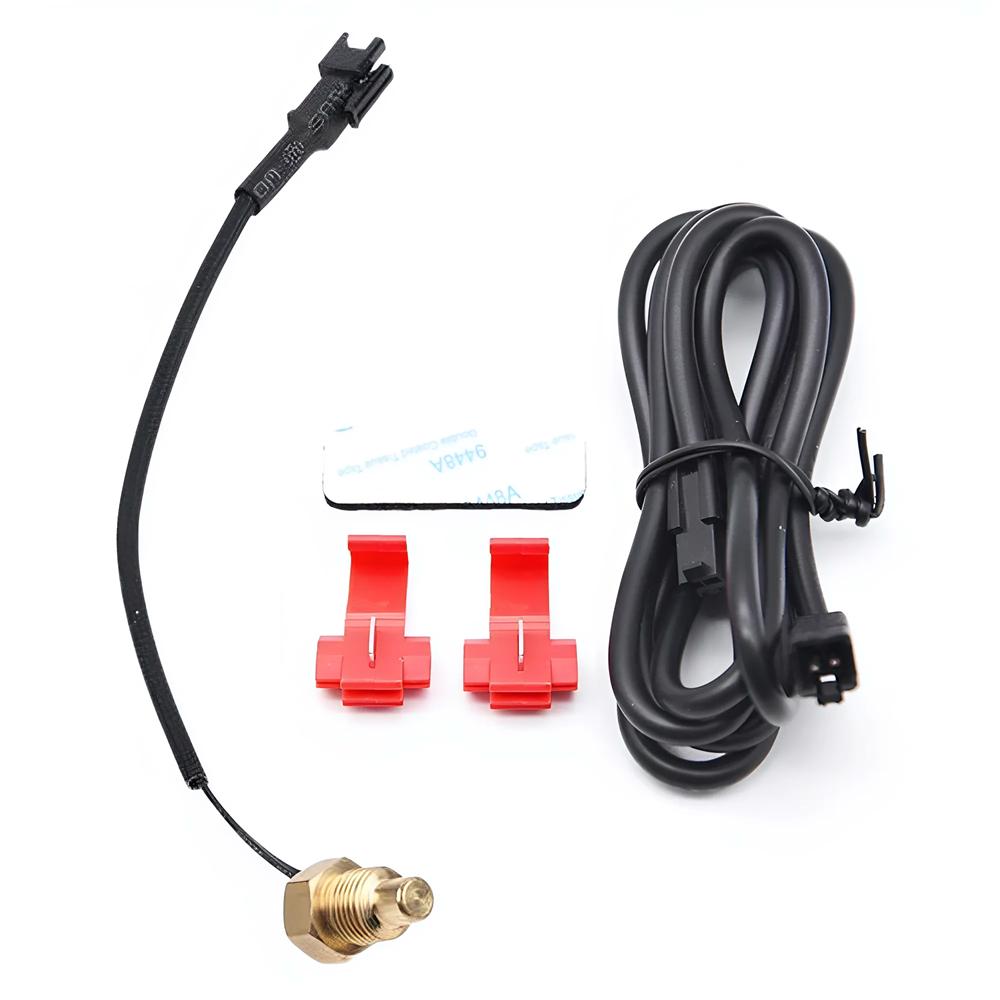 Temperature Meter Water Tank Retrofit 0~120°C Monitor Red Blue Indicator Warning 12V Motorcycle Thermometer With Sensors