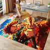 Office Carpet: Anime inspired Sofa Rug for Under Chairs, Flame Themed Protection Mat