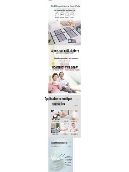 Zmywalna, wodoodporna, antypoślizgowa podkładka inkontynencyjna dla osób starszych i niemowląt