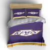 Los Angeles Kings Purple Bedding Design Print Bedding Set Duvet Cover Pillowcases (1* Duvet Cover 2* Pillowcases Do Not Include Comforter)