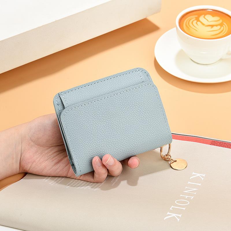 Korean Version of Women's Wallet, Short Fashion Handbag, Multi Card Slot Card Bag, Zipper Coin Purse