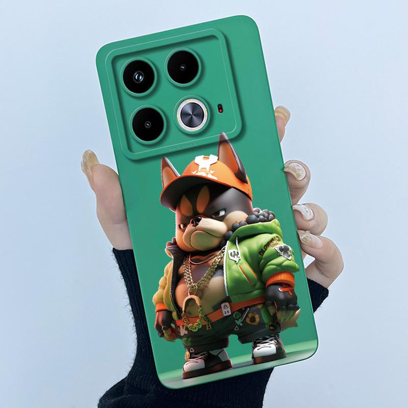 For Infinix Note 40 Pro Plus 40X 4G 5G Phone Case Cute Cartoon Flower Protective Liquid Silicone Soft Back Cover Ultrathin Shell
