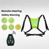 LED Remote-controlled Turn Signal Vest Is Suitable for Cycling, Skateboarding and Night Running.