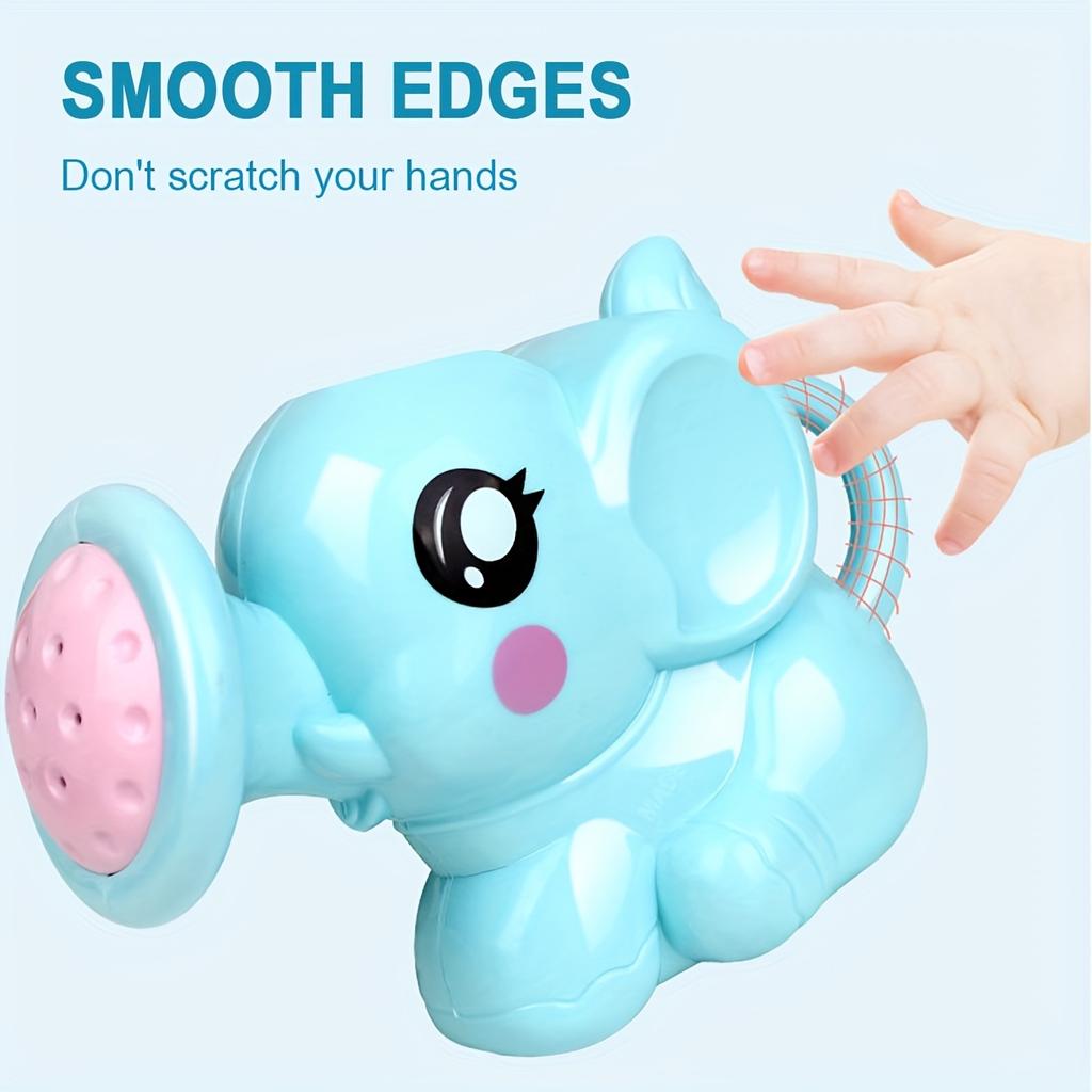 1pc Youngsters Bath Toys Cute Cartoon Elephant Shower Kettle, Pink And Blue Elephant Design, Fun Bath Time Water Play Accessories