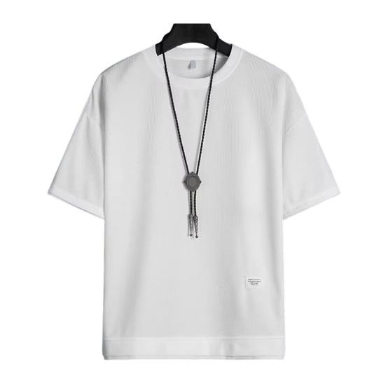 Hip Hop T-Shirt Stilvolles, einfarbiges, weiches Herren-Sommer-T-Shirt Lässiges Herren-Pendel-Top Sommer-T-Shirt Männerkleidung