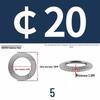 Double-Sided Serrated Lock Washer, 65Mn Steel & 304 Stainless, Anti-Loosening & Anti-Slip, Self-Locking