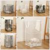 Square Mesh Laundry Basket Single/Double Layer Dirty Clothes Storage Basket  For Bathroom