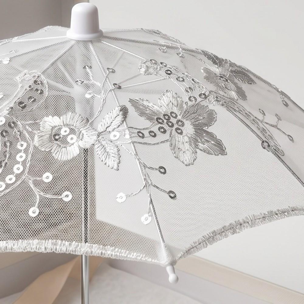 Wedding Decorative Lace Embroidered Umbrella DIY Sequin Umbrella Decorations  Home Decor