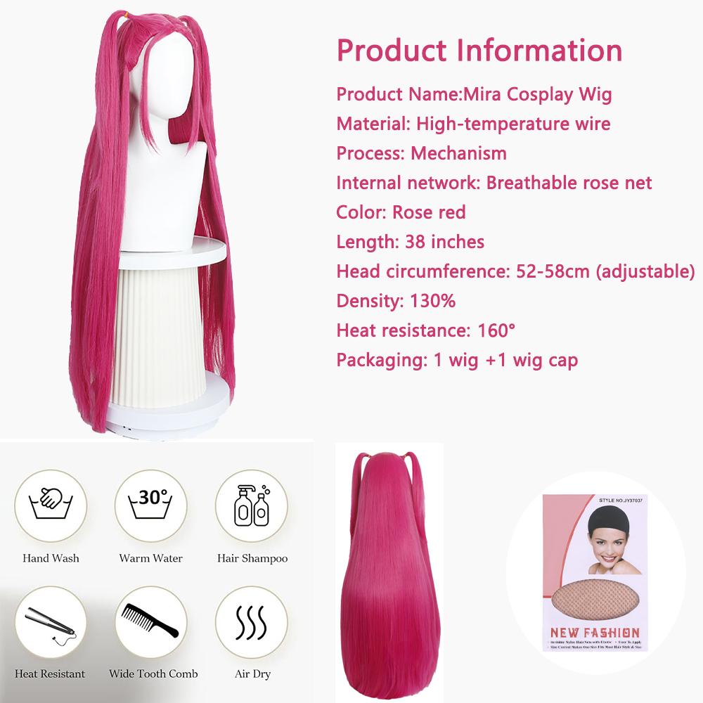 Anime Rumi Mila Zoe Cosplay Synthetic Hair Double Bun Suitable for Women's Daily Wear Party Role Play Heat Resistant Fiber Wig