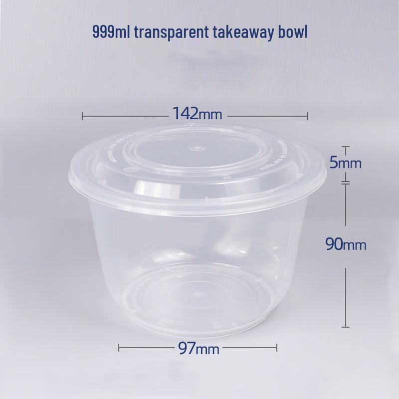 Disposable Clear Plastic Round Bowls