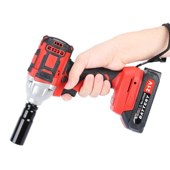 Avvitatore a impulsi senza fili 520N.m Alta coppia Avvitatore elettrico con 2 batterie da 1500mAh Motore brushless Avvitatore a impulsi elettrico