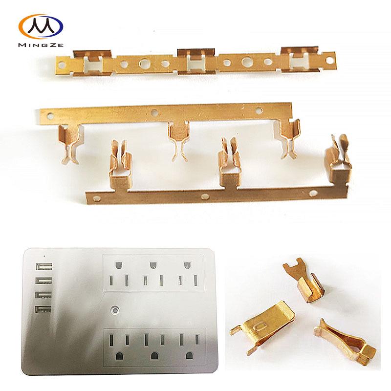 Smart Home Copper Socket Components: Power Strip Spring, Stamped Copper Strip, Hardware Parts