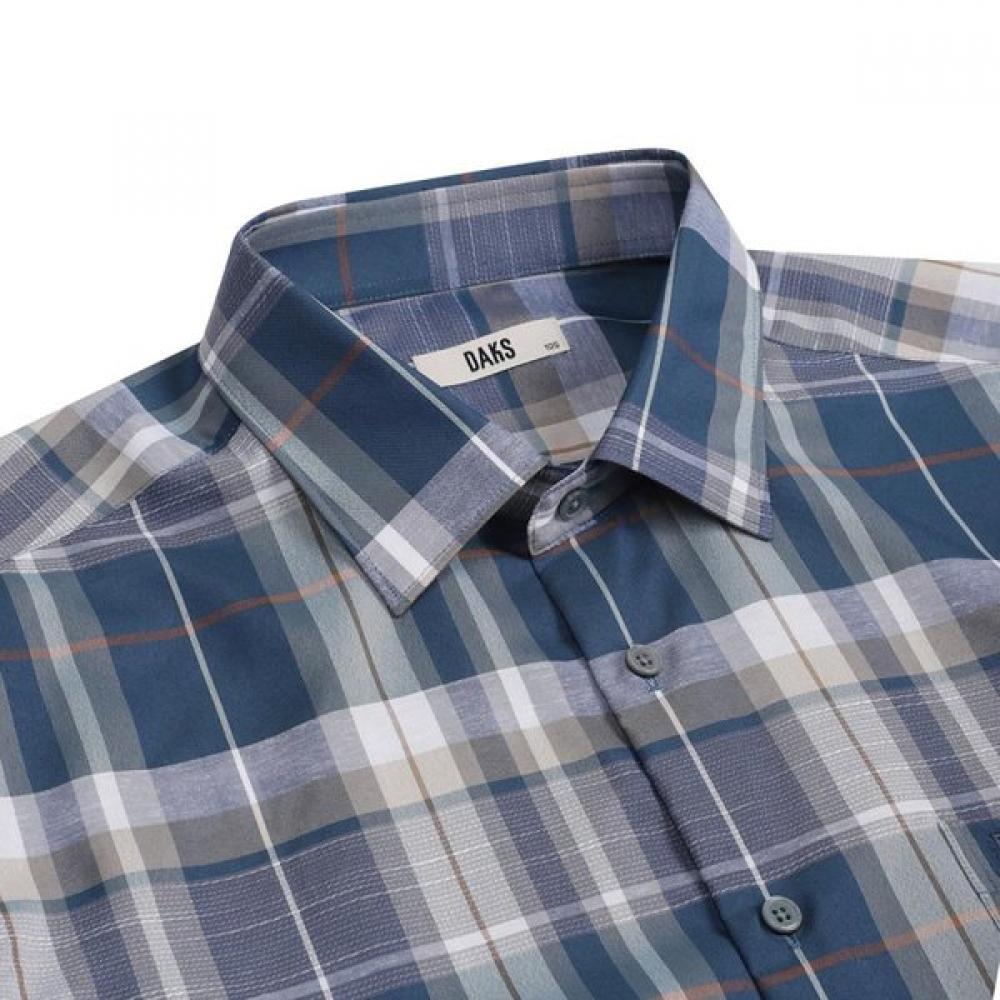 DakS Men S Linen Blend Medium Check caSual Shirt Regular Fit dmS3Shcl130e1 