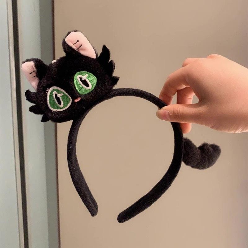 Cartoon Plush Headband: Cute Hair Accessory for Women & Kids, Perfect for Face Washing