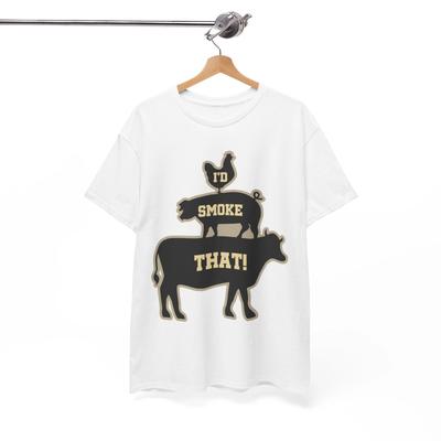 Stilvolle Raucherkleidung | Lässiges & mutiges Statement-T-Shirt | Ich würde dieses Shirt rauchen