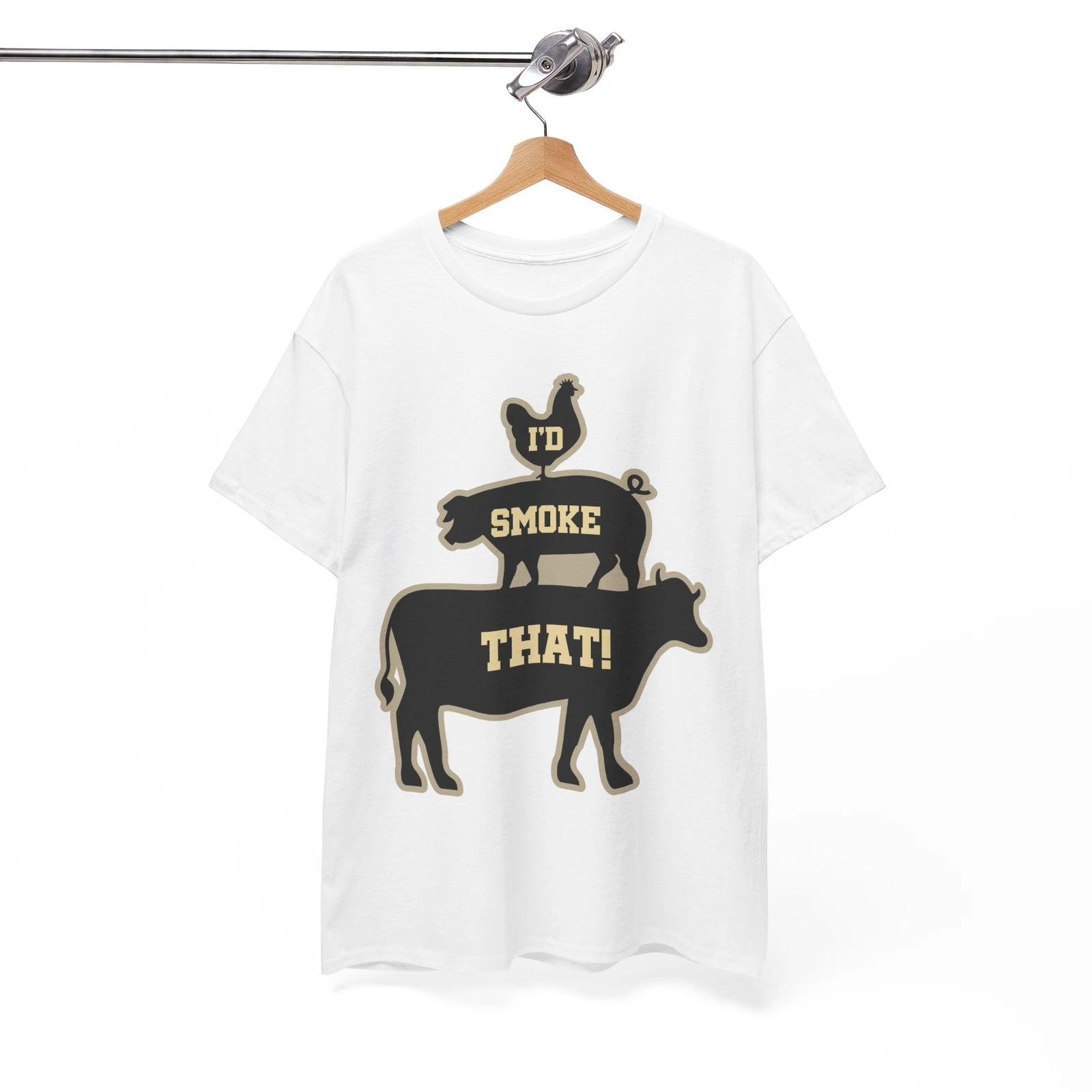 Stylish Smoker Attire | Casual & Bold Statement Tee | I D Smoke that Shirt S