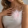 Spilla da Donna, con Fermaglio per Capelli Design Piuma Leggera Soffice, Spilla Multi-Uso Stile Elegante per Abiti Cappotti Camicie Accessori per Feste Nuziali