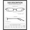 3 Pack Slim Pocket Reading Glasses For Men Women Blue Light Blocking Compact Readers Spring Hinge Metal Frame Eyeglasses With Portable Pen Clip Tube C