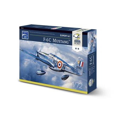 Alma Hobby Free French Air Force Mustang Expert Set Plastic Model ADL70040 Gietkleur 1/72 F-6C
