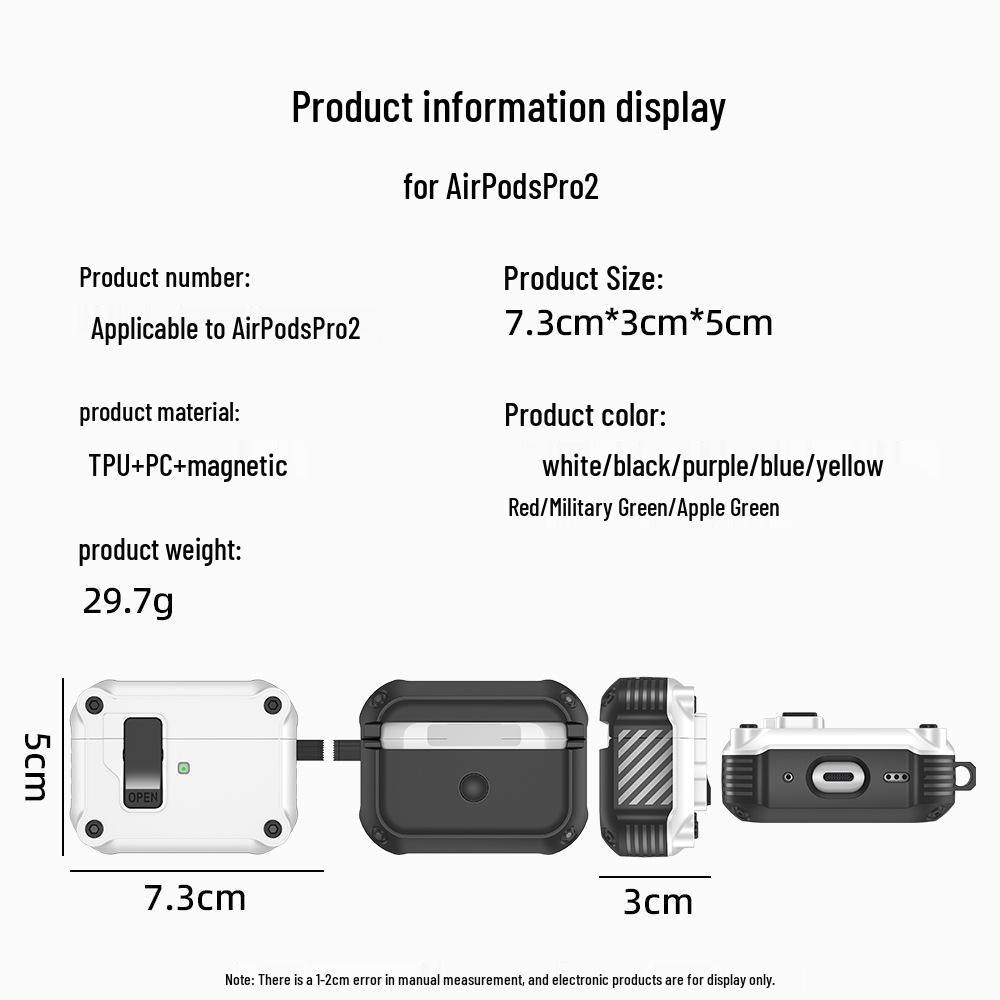 AirPods Pro 3 & 4 Protective Case with Switch Pop-Up Feature
