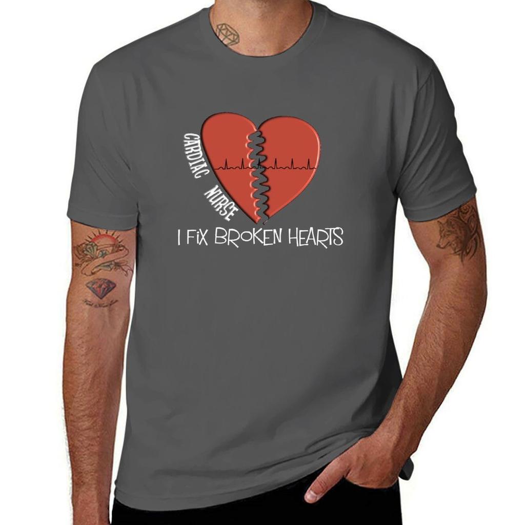 Cardiac Nurse Fixes Broken Hearts Tshirt Quick Dry Training Short Sleeve Tee Tshirt