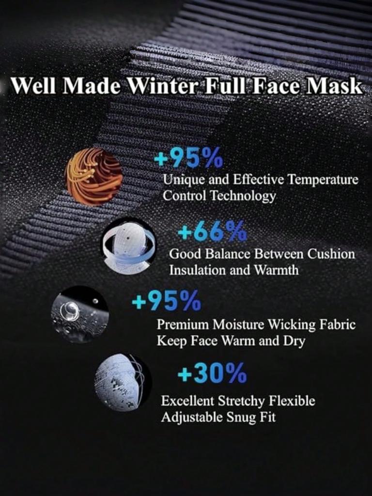 Motorcycle Balaclava Face Mask - Windproof & Breathable Mesh Design, Ideal for Motorcycling, Skiing, Hiking & Fishing