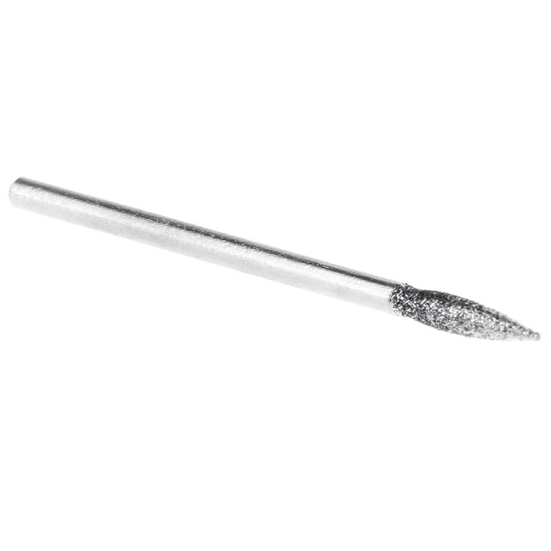30pcs 3mm Shank Diamond Burs Set with Box for Dremel Electric Grinder Power Tool Accessories Abrasive Tools
