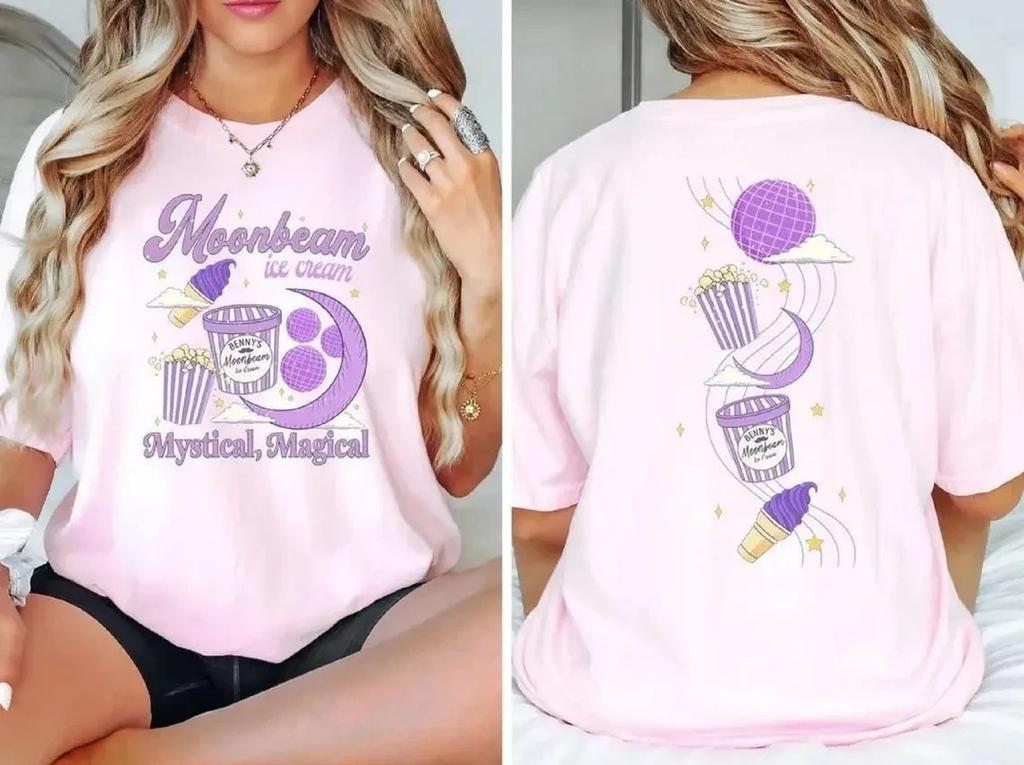 Moonbeam Ice Cream Mystical Magical 2 Sided Shirt America Heart Tour 2026