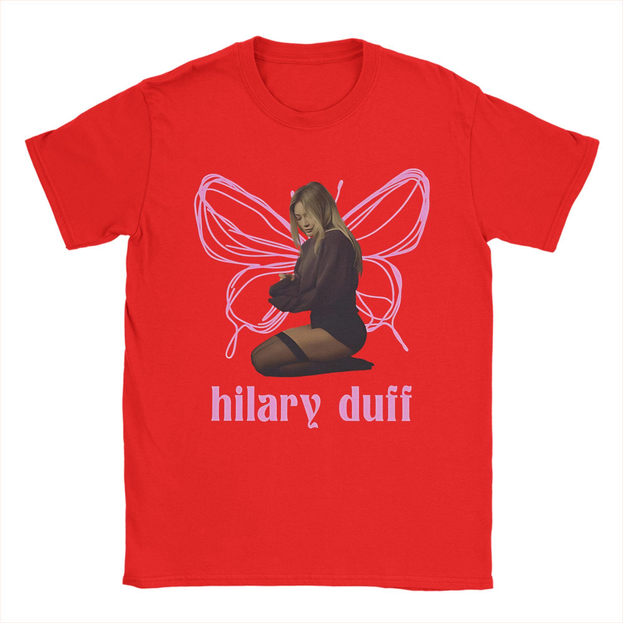 

The butterfly Hilary Duff Mature Photo TShirts Unisex Humor 100 Cotton Tee Shirt Crew Neck Short Sleeve T Shirt Unique Clothes S