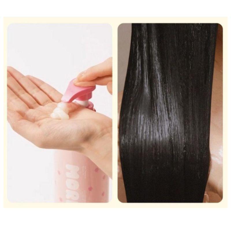 moremo Miracle Two X Clover Edition Hair Treatment Pink Fruity Floral Scent Deep Nourishing Hair Treatment 475ml