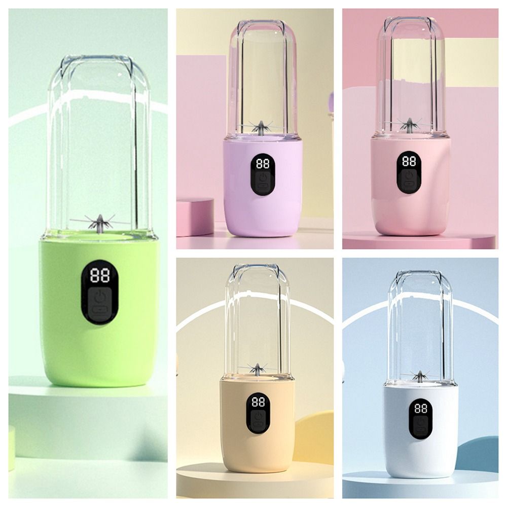 Portable Auto Juicing Cup USB Rechargeable 500ml Capacity Mini Juicer Mixer Cordless Multifunction Electric Fruit Juicer Sports