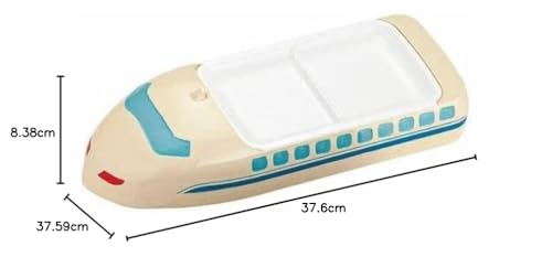 Endo Shoji TKG Kids' Lunch Plate, New Shinkansen, Ivory, RLVO601