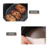 100 PCS Air Fryer Lined Disposable Paper Lined Natural Non-porous Round Baking Paper Non-stick Waterproof Greaseproof Paper