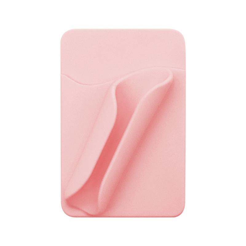 Silikon-Lippenstifthalter Handyhülle Klebeaufkleber (Kartenschlitz) Ständer Schutzhülle - Ständer Stil 2 Stück