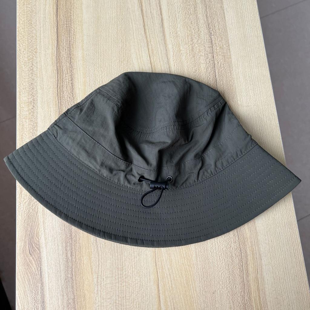 Cool bucket hat men's and women's summer thin simple casual sunshade sunscreen hat outdoor drawstring quick drying basin hat tide